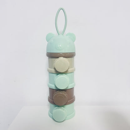 Layered milk powder compartment