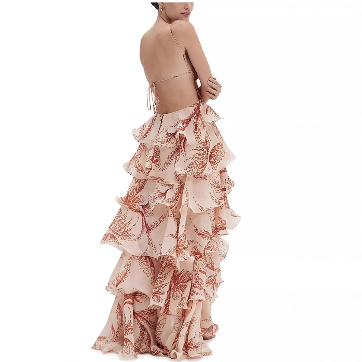 Layered Ruffle Butterfly Dress