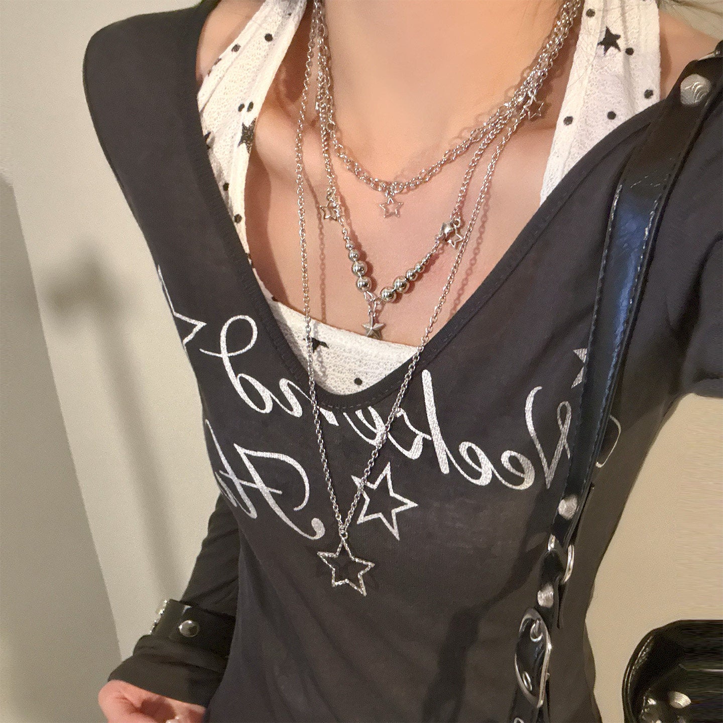 Layered Star Pendant Necklace