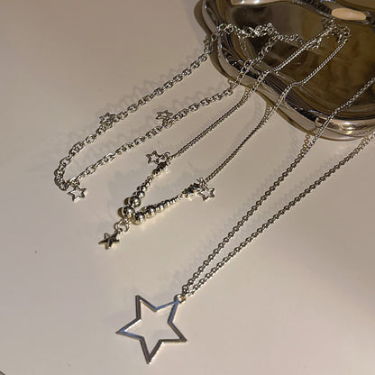 Layered Star Pendant Necklace