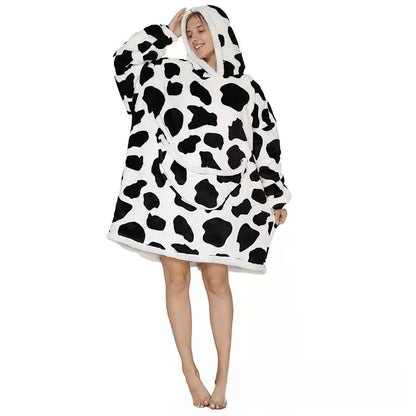 Lazy Man TV Hooded Sweatshirt Blanket