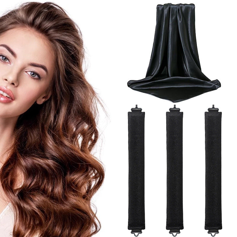 Lazy person's hair curling tool
