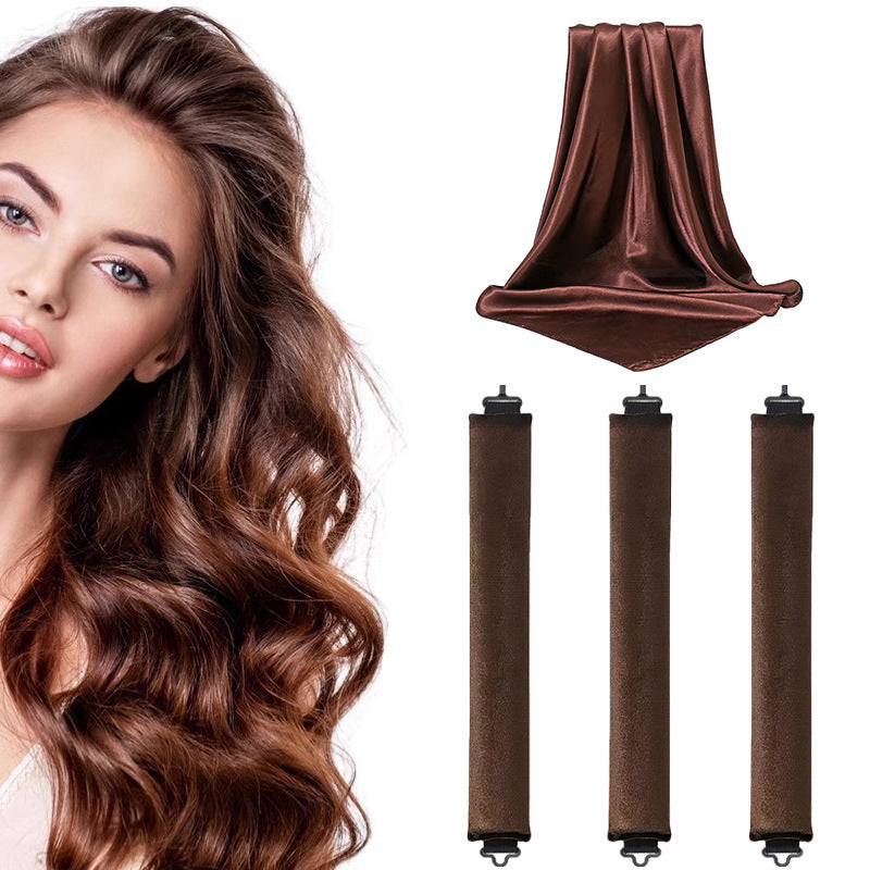 Lazy person's hair curling tool