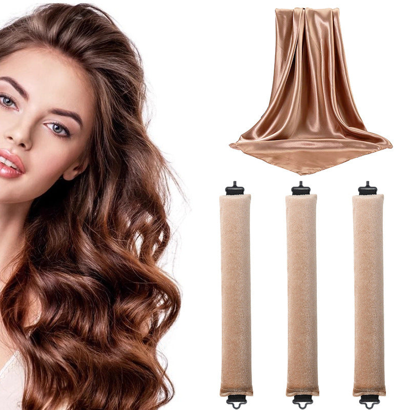 Lazy person's hair curling tool