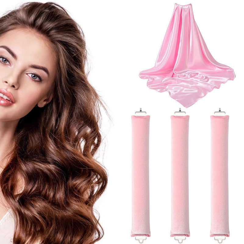 Lazy person's hair curling tool