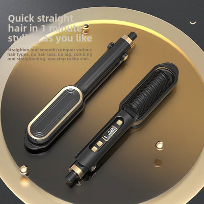 Lazy person's straight and curly hair dual-purpose electric heating splint