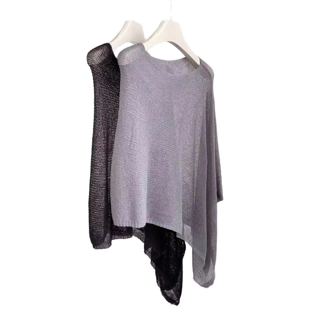 Lazy Style Knitted Sun Protection Pullover