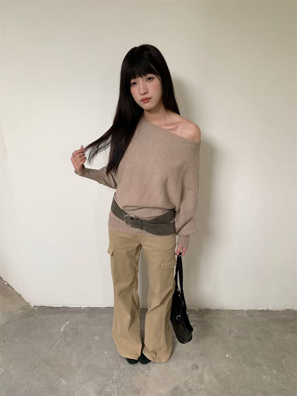 Lazy Style Long-Sleeved Knitwear
