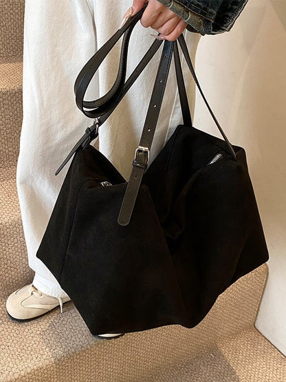 Lazy Style Suede Tote Bag