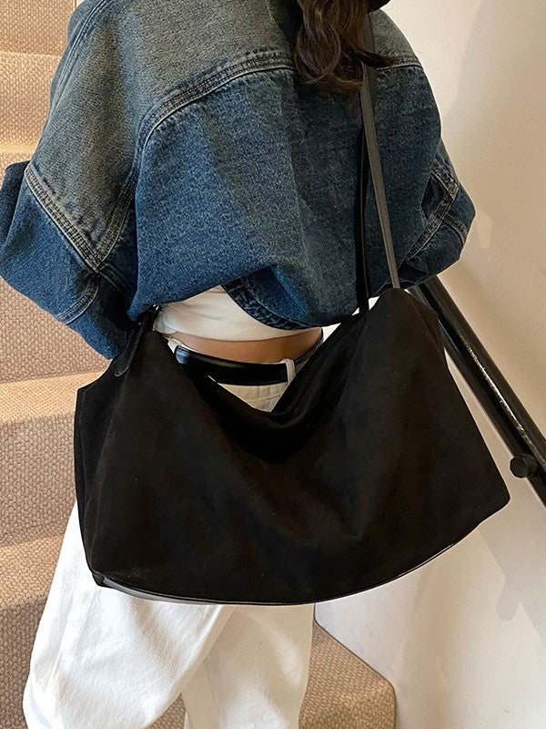 Lazy Style Suede Tote Bag