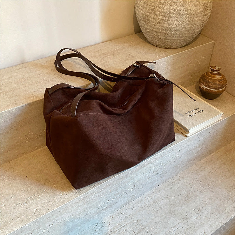 Lazy Style Suede Tote Bag