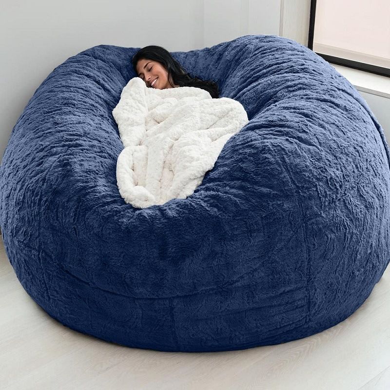 Lazyman Sofa Fur Bean Bag