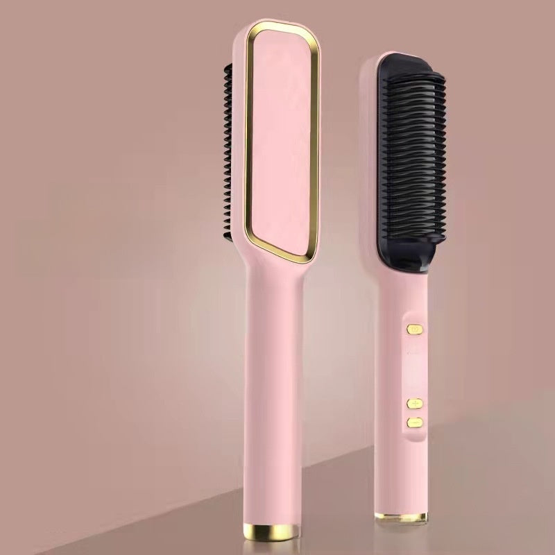 LCD Hair Straightening Comb with Negative Ion Technology