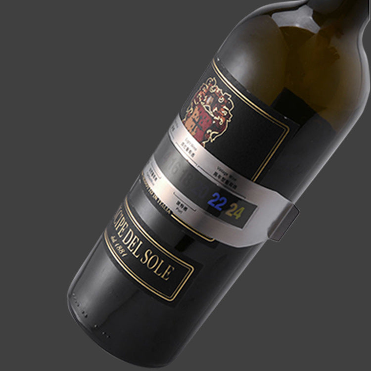 LCD wine thermometer with temperature sensitive color changing display