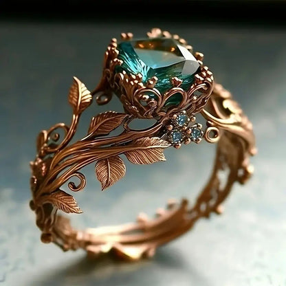 Leaf Diamond Fashion Ring