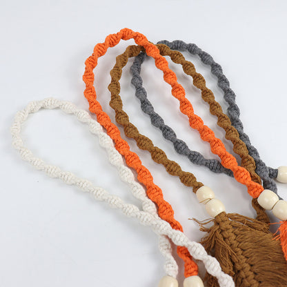 Leaf-pattern curtain tiebacks