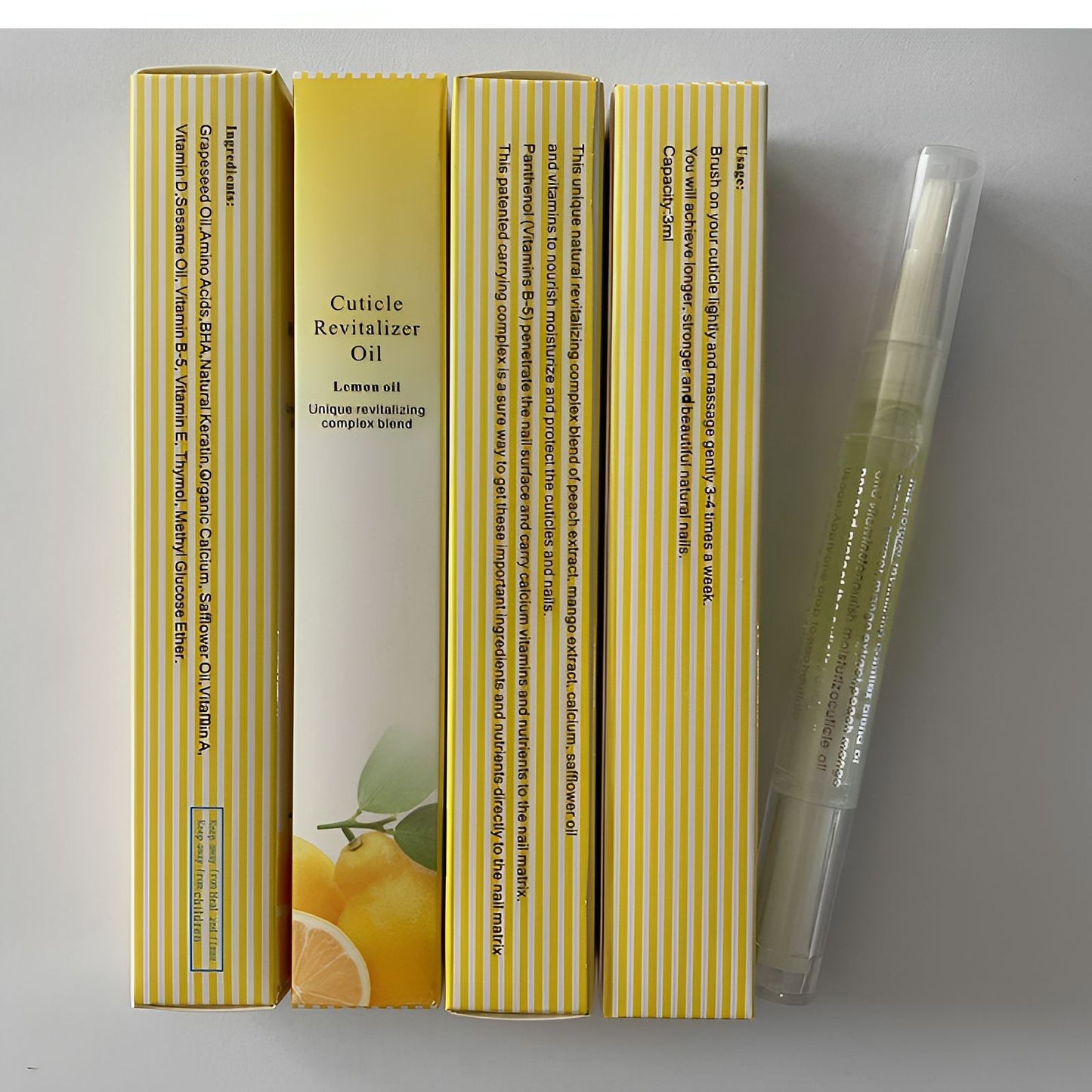 Leak-Proof Cuticle Nourishment Pen with 15 Scents