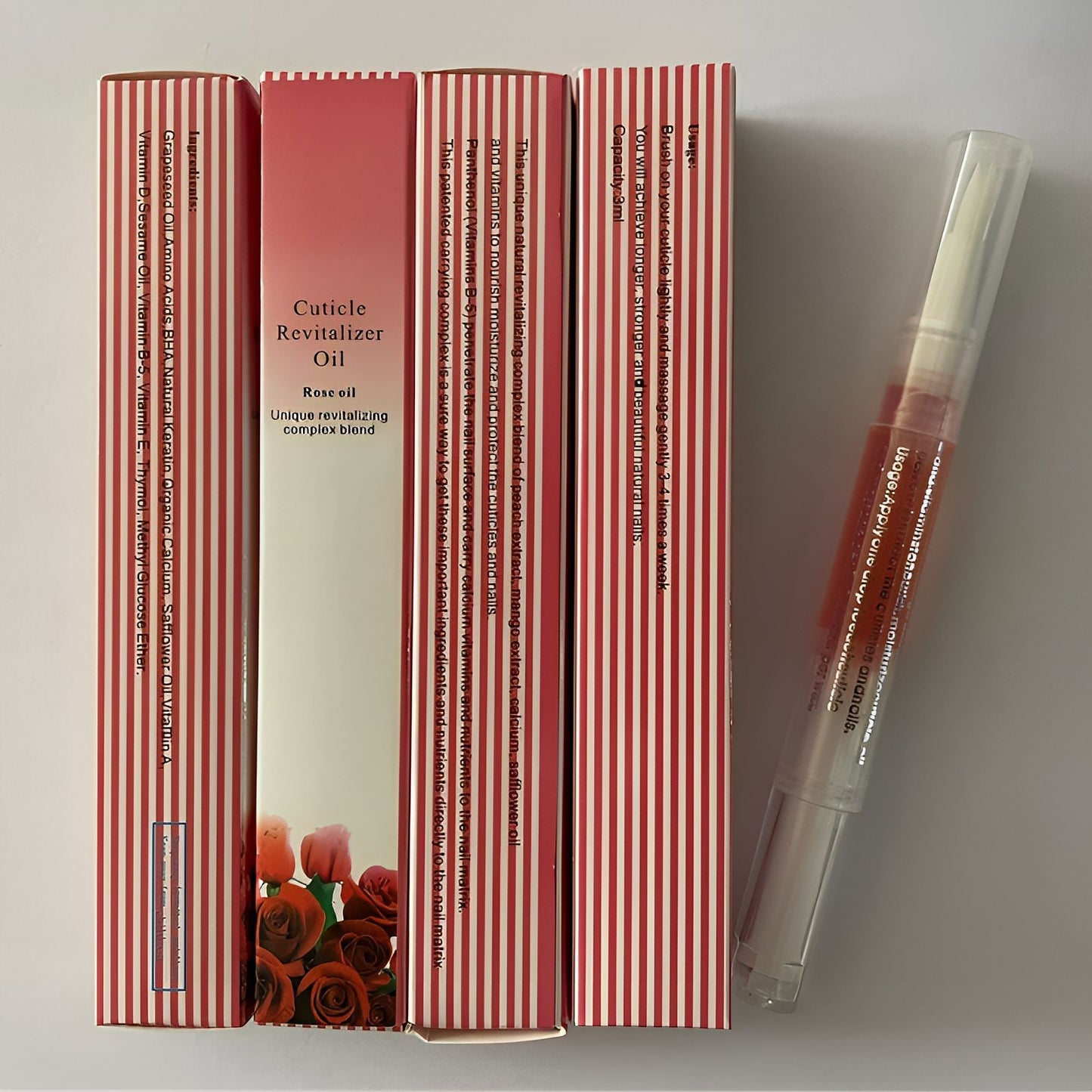 Leak-Proof Cuticle Nourishment Pen with 15 Scents