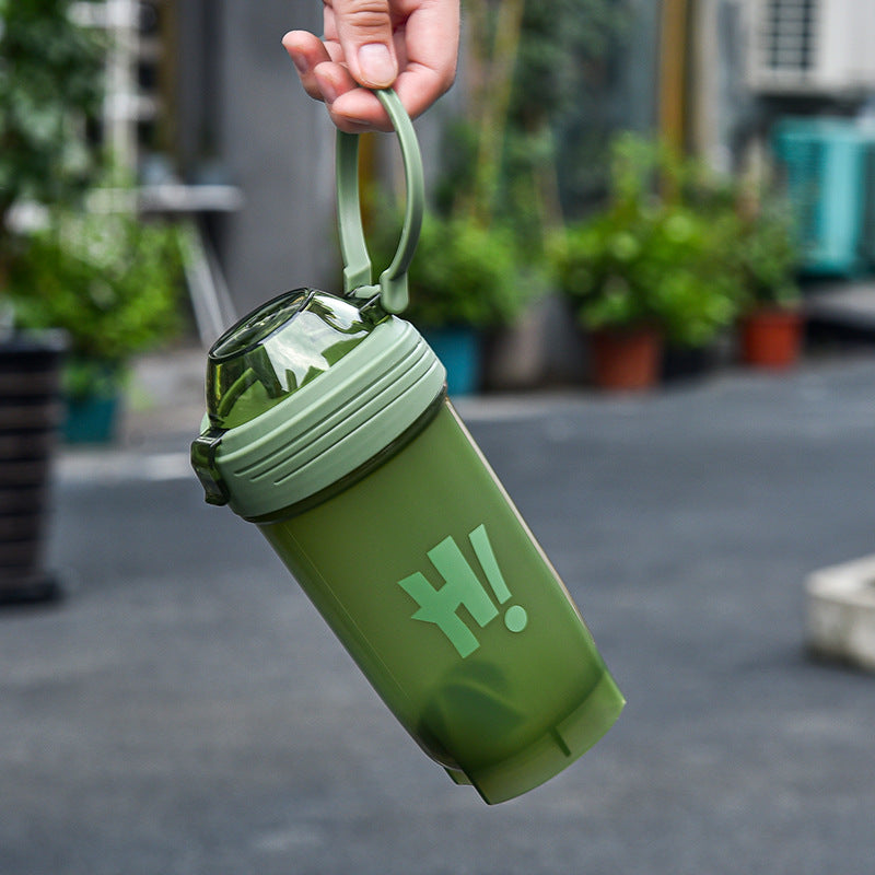 Leak Proof Plastic Shake Cup with Patented Lid