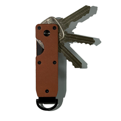 Leather Aluminum Alloy Metal Keychain