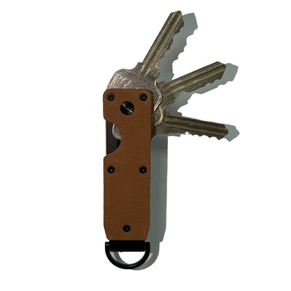 Leather Aluminum Alloy Metal Keychain