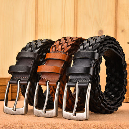 Leather belt