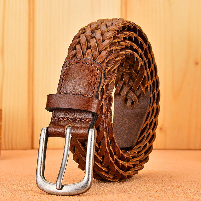 Leather belt