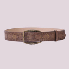 Brown Japanese buckle printing