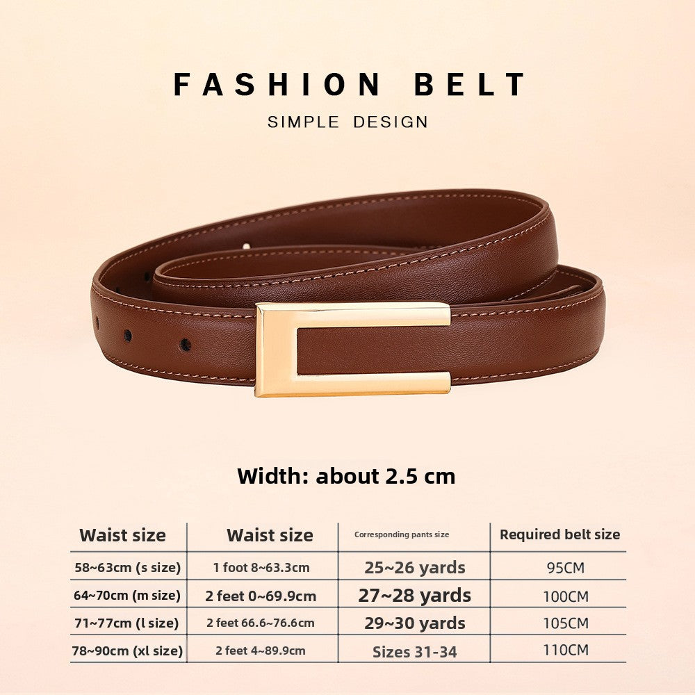 leather belt women