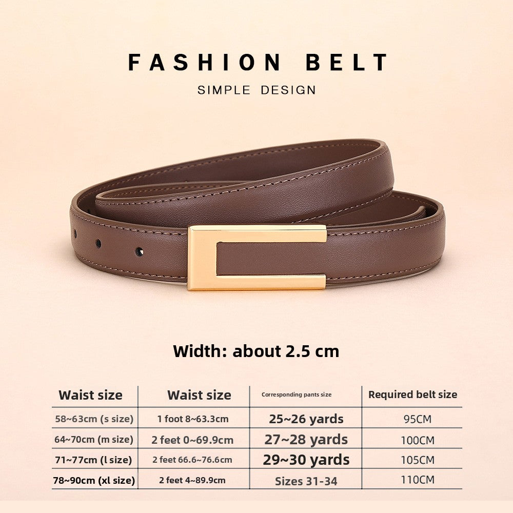 leather belt women