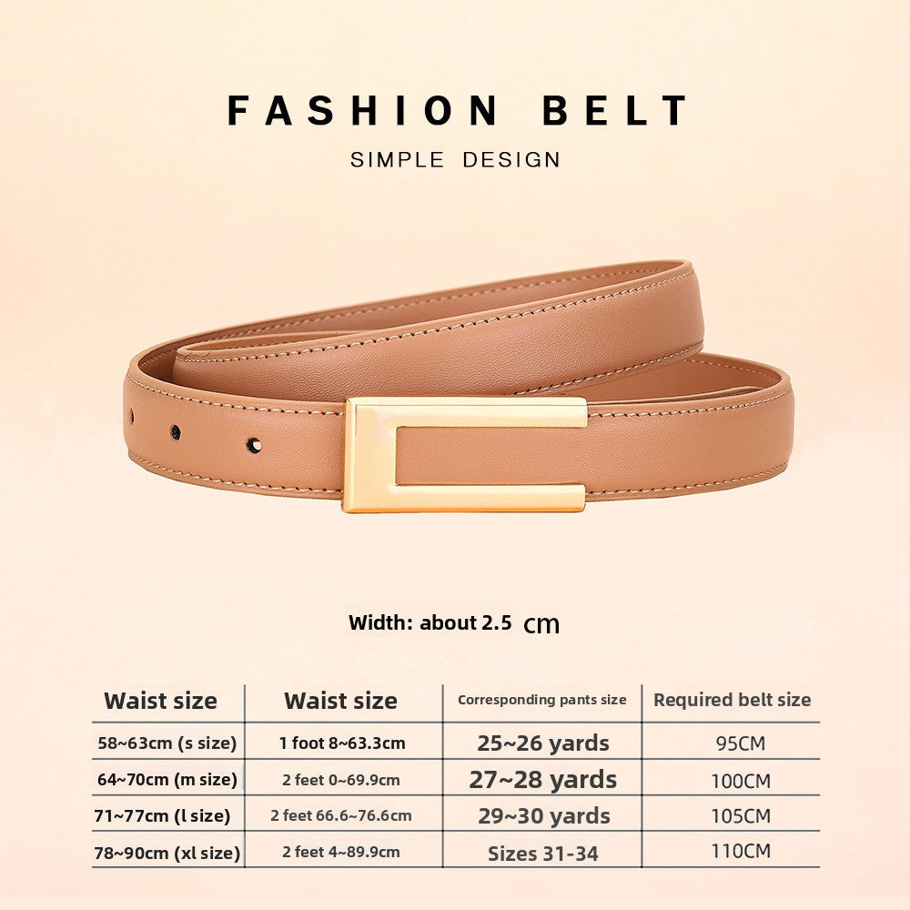 leather belt women