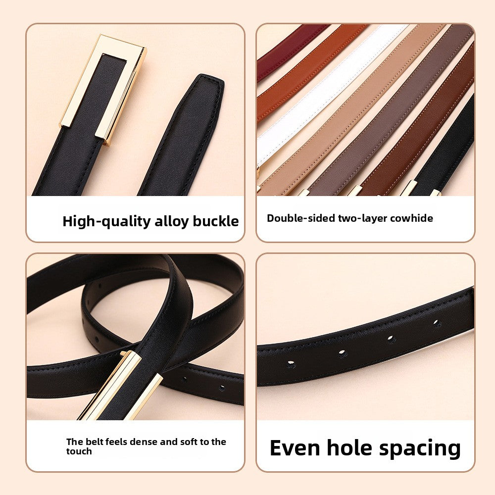leather belt women