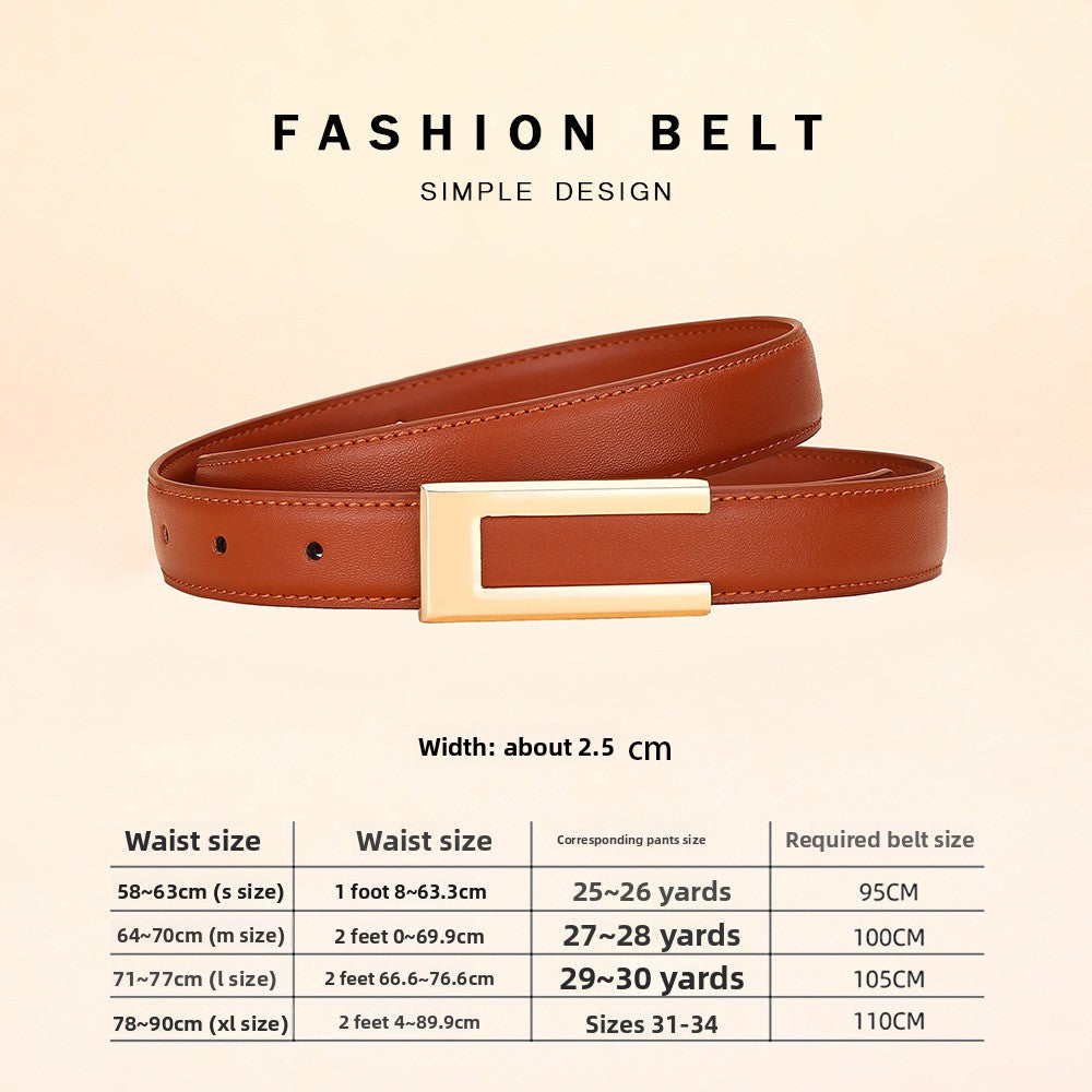 leather belt women