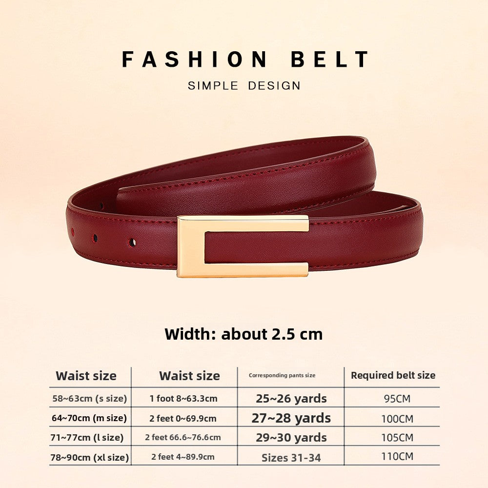 leather belt women