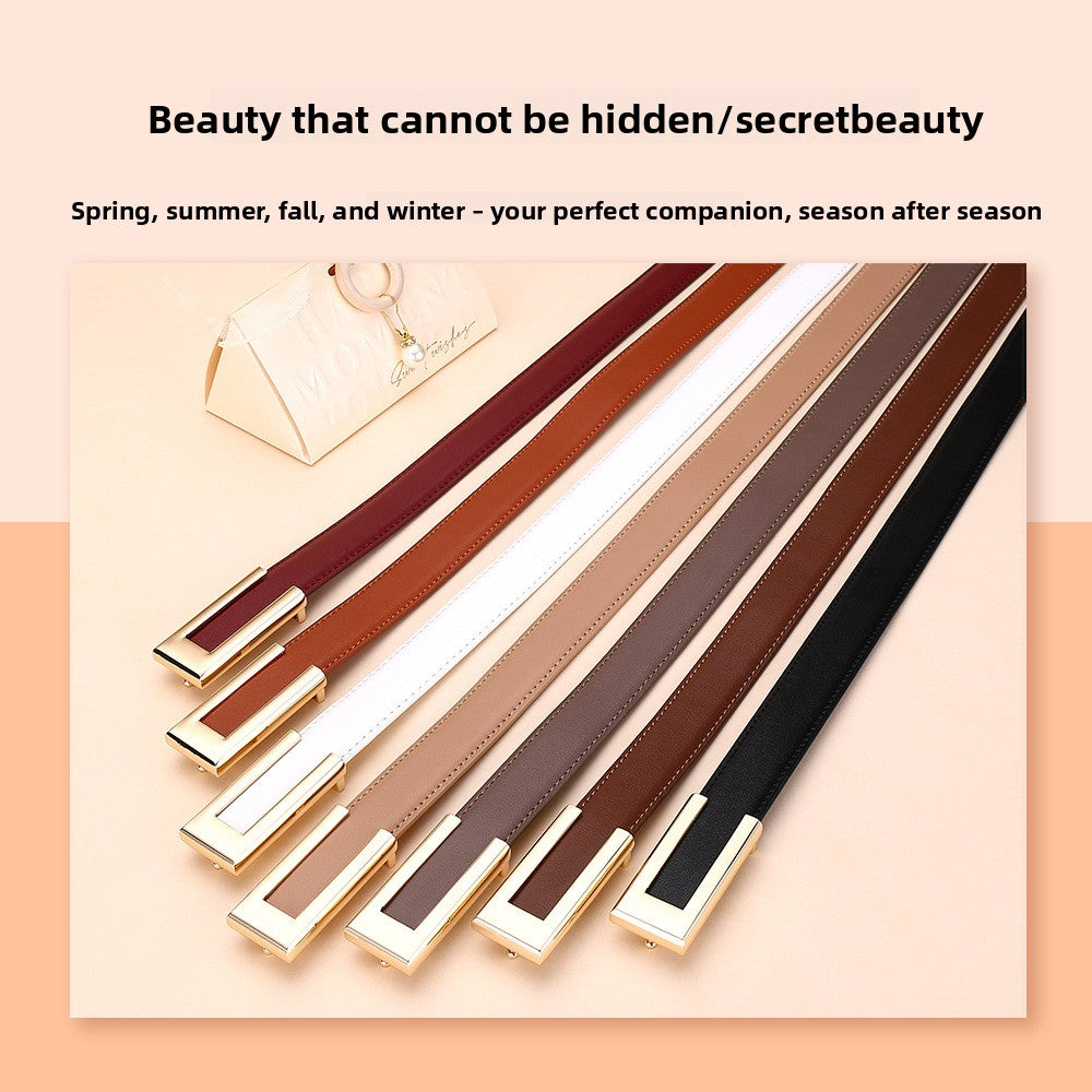 leather belt women