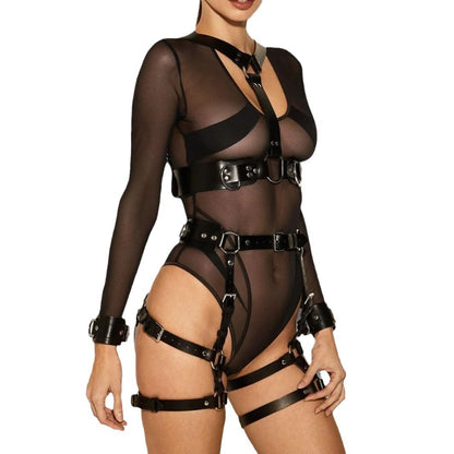 Leather binding garment