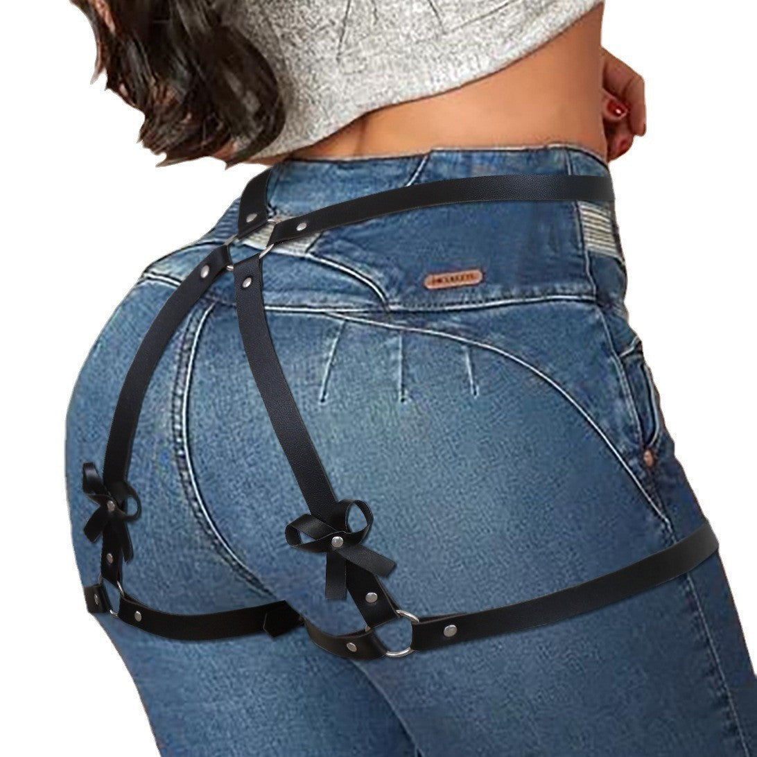 Leather bondage pants
