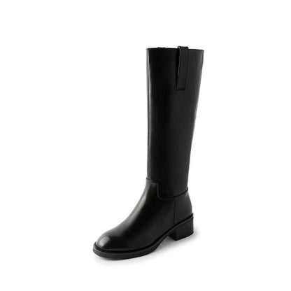 Leather boots women