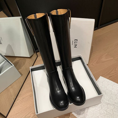 Leather boots women