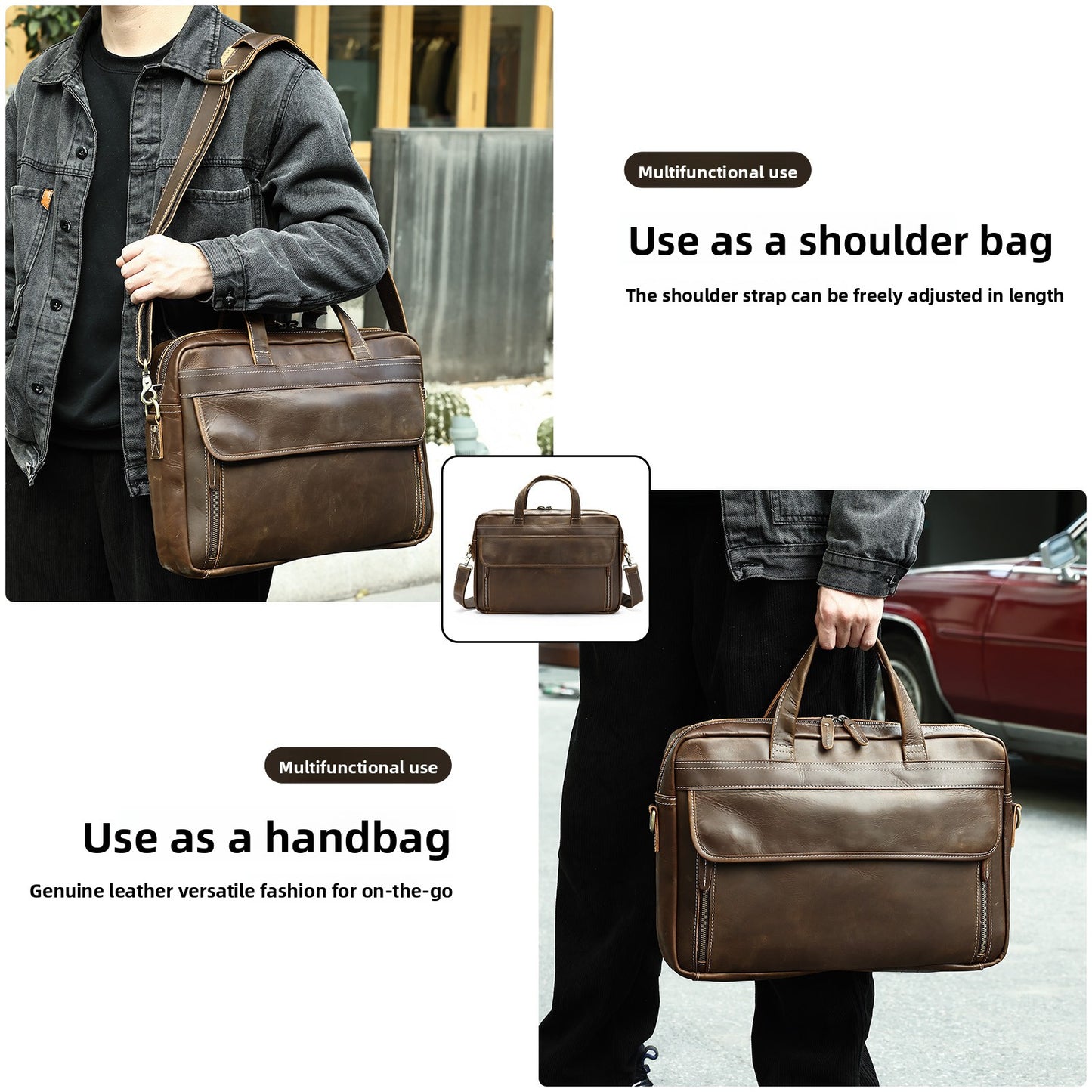 leather briefcase