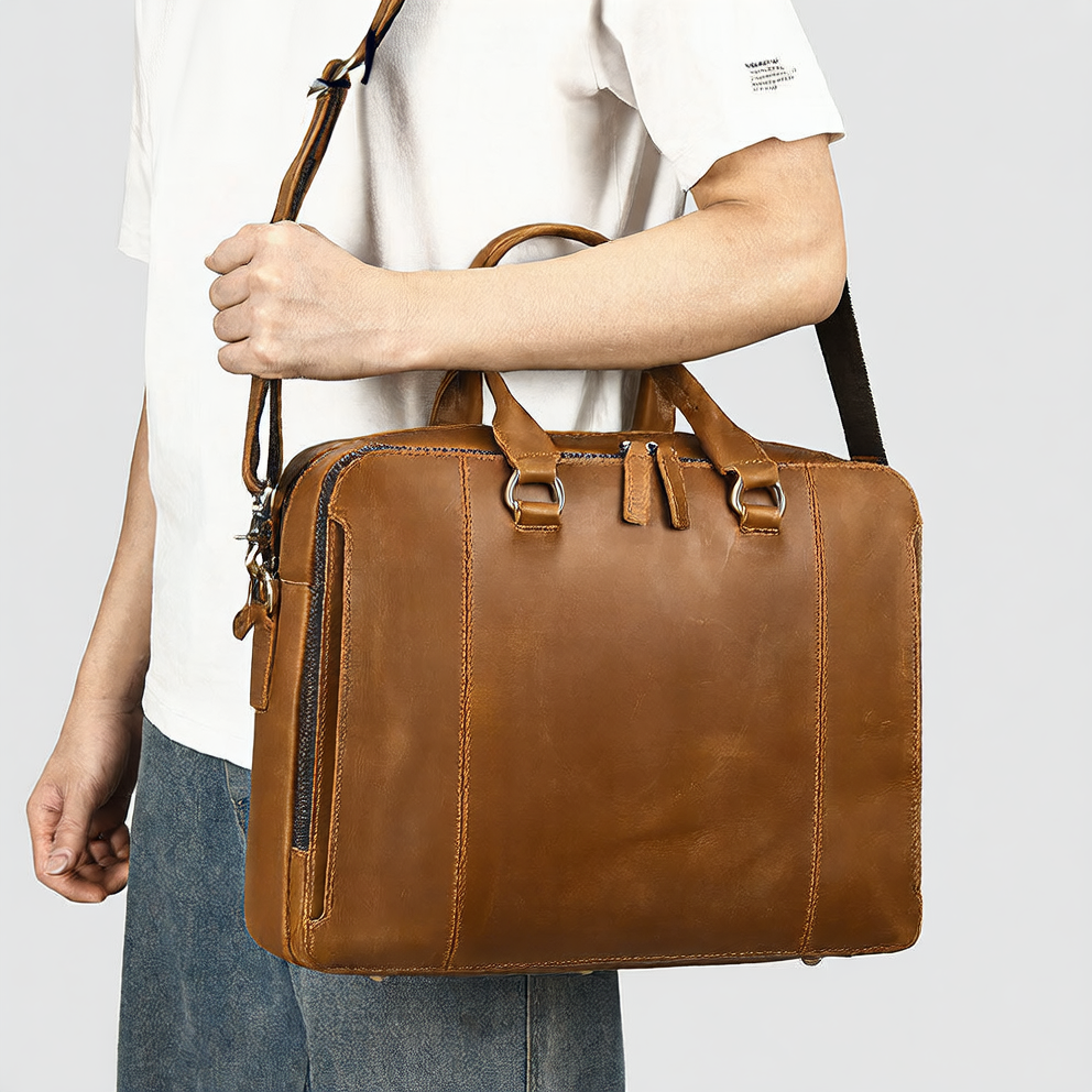 leather briefcase