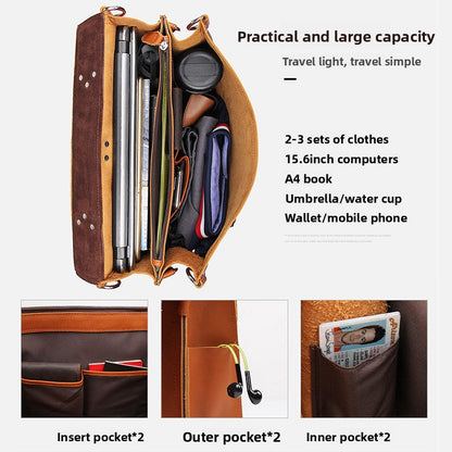 Leather briefcase