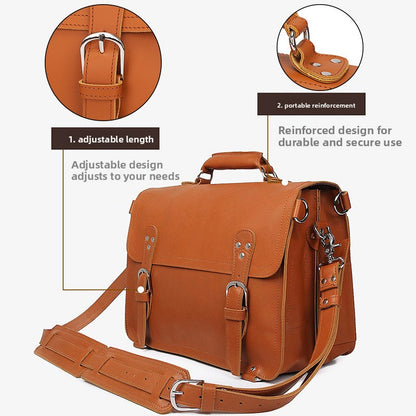 Leather briefcase
