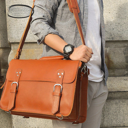 Leather briefcase