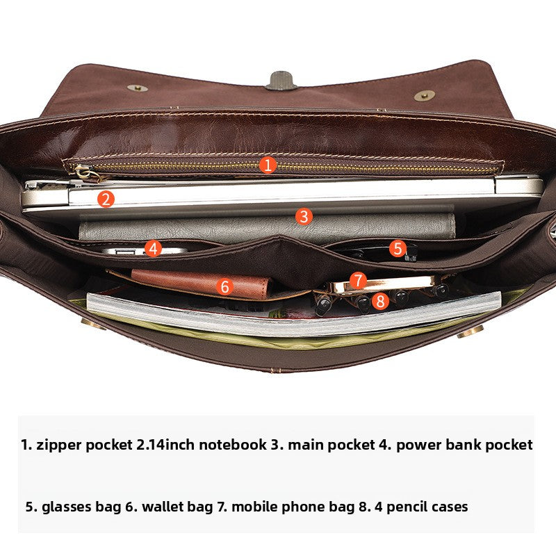 leather briefcase