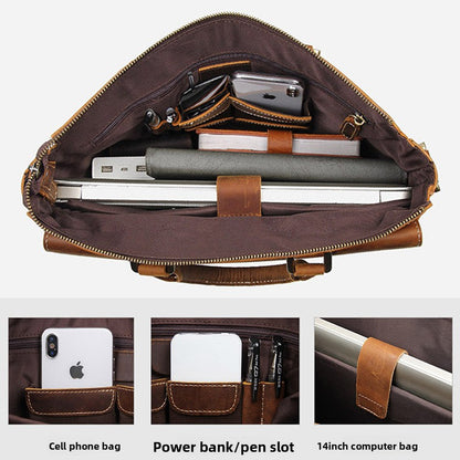 leather briefcase