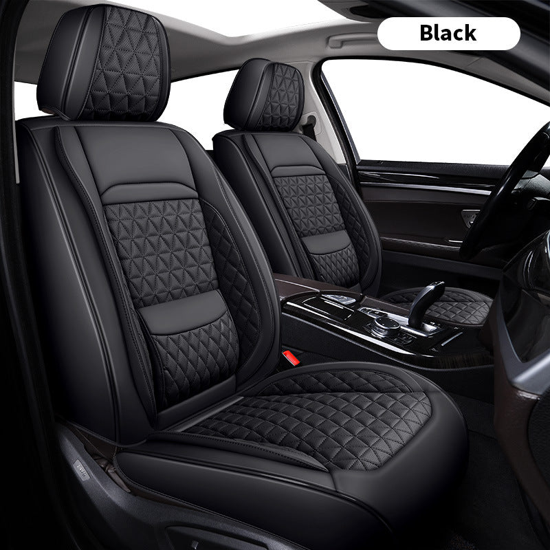 Leather Car Seat Cover with Lumbar Support