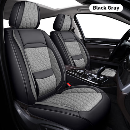 Leather Car Seat Cover with Lumbar Support