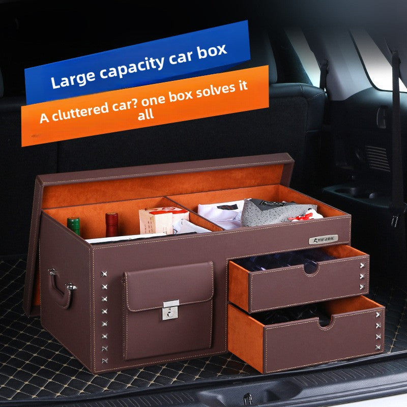 Leather Car Storage Box