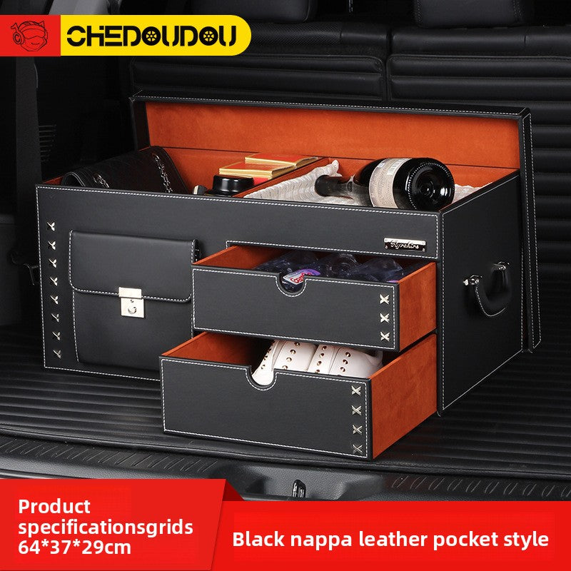 Leather Car Storage Box